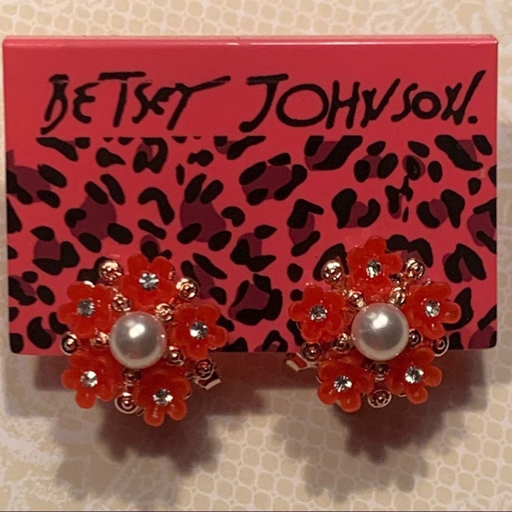 🌺🆕 Betsey Johnson Style - Flowers Bouquet Earrings